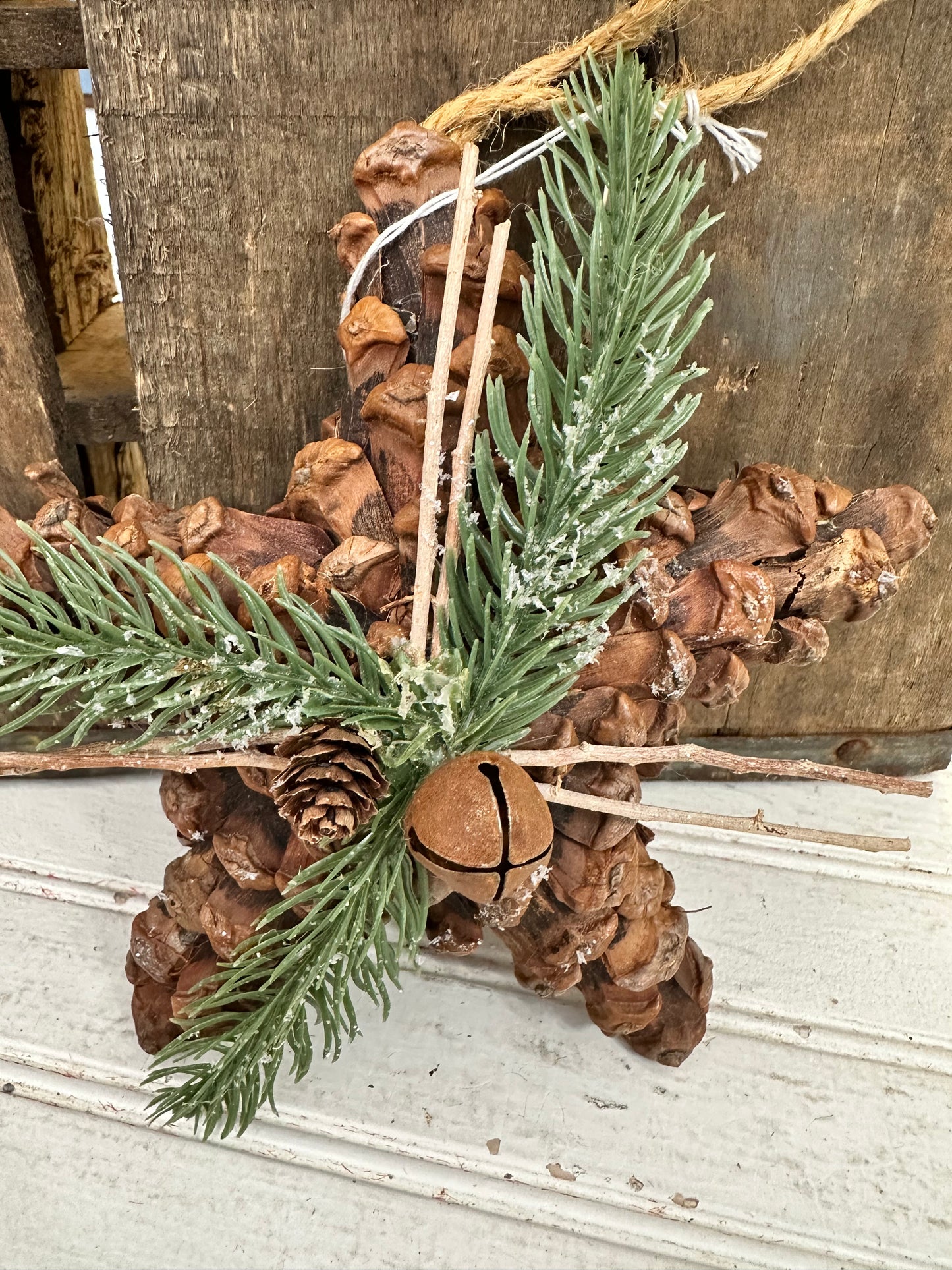 Pinecone Star Ornament