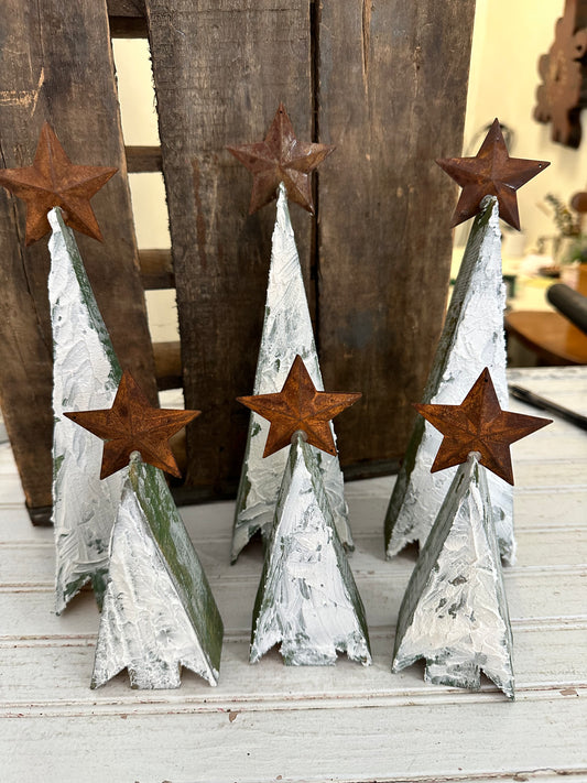Handmade Rustic Tree set of 2