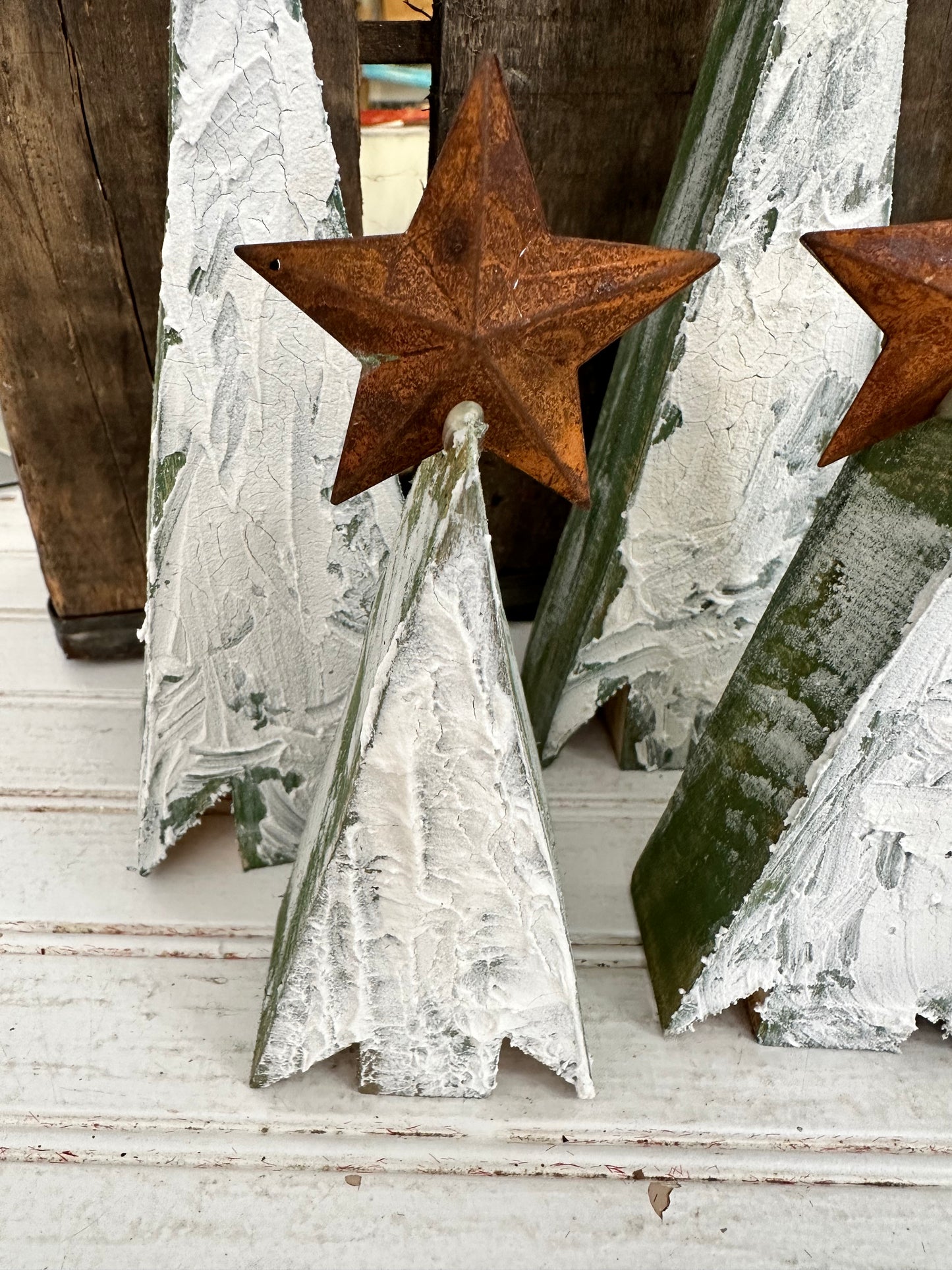 Handmade Rustic Tree set of 2