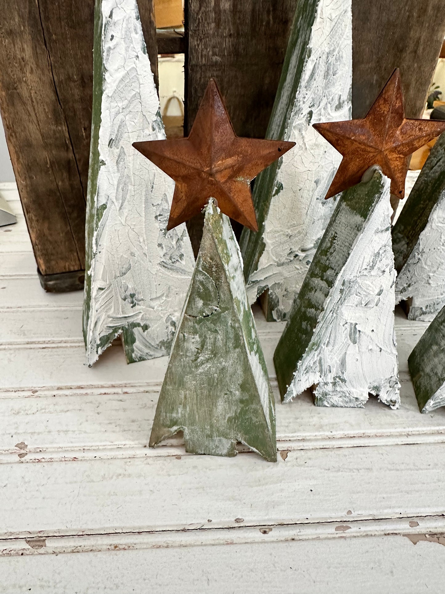 Handmade Rustic Tree set of 2