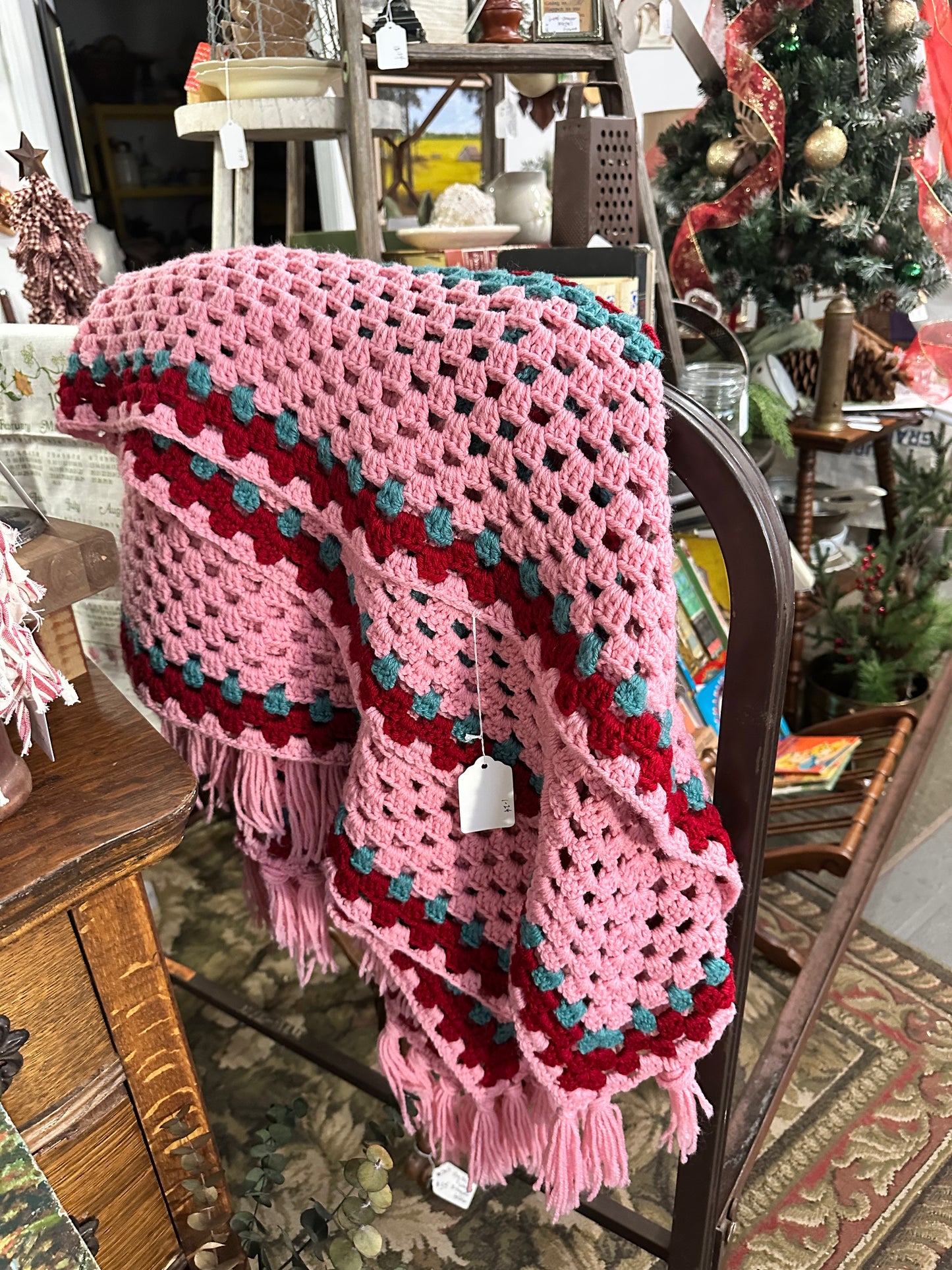 Handmade crocheted blanket