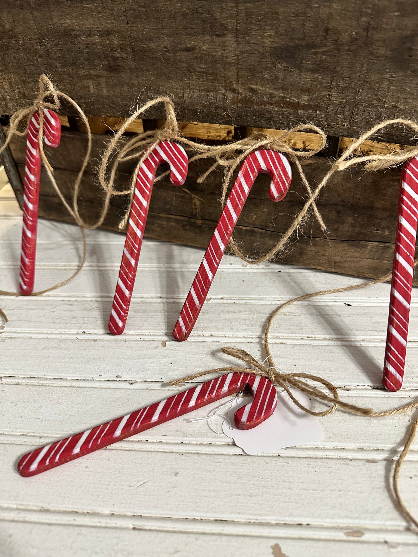 Handmade Candy Cane garland