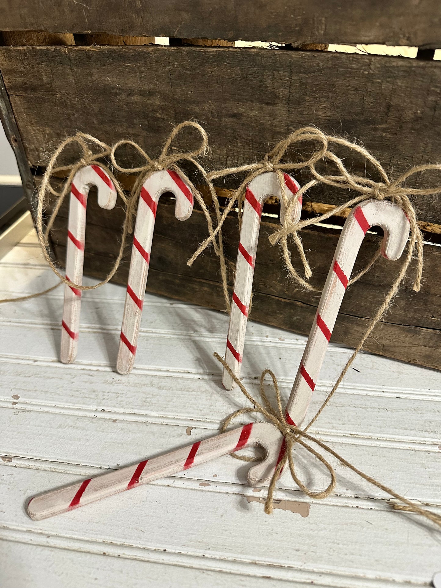 Handmade Candy Cane garland