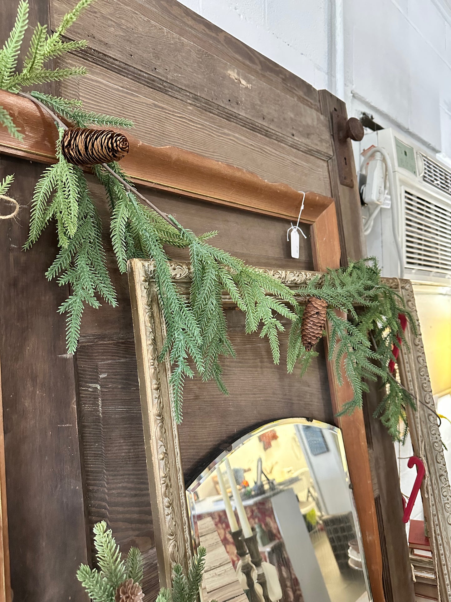 Pinecone & greenery garland
