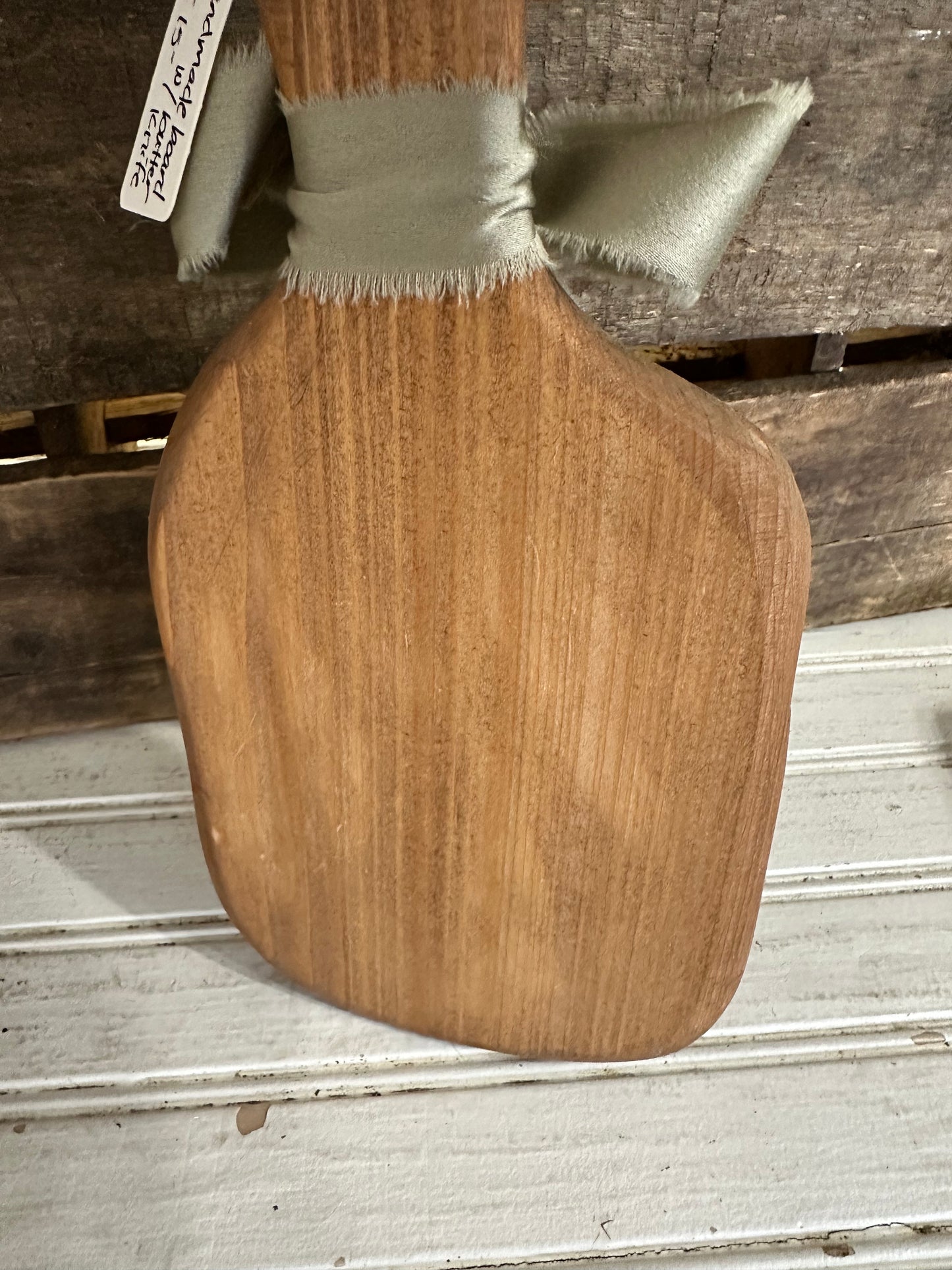 Handmade board with vintage butter knife