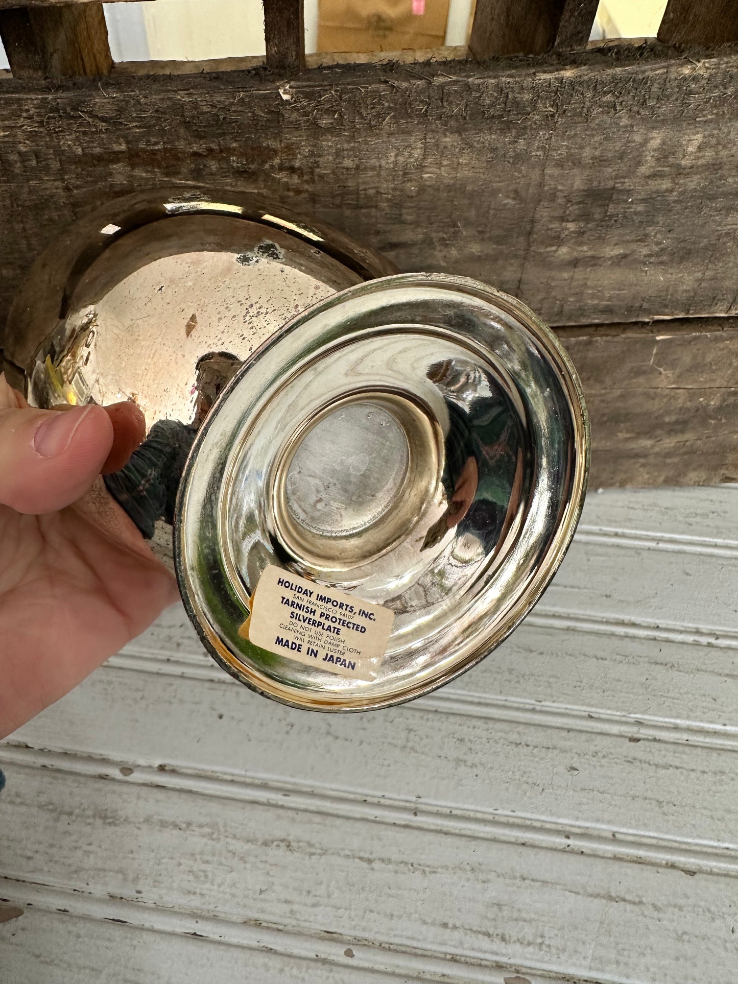 Vintage 70’s Silver plated nut bowl