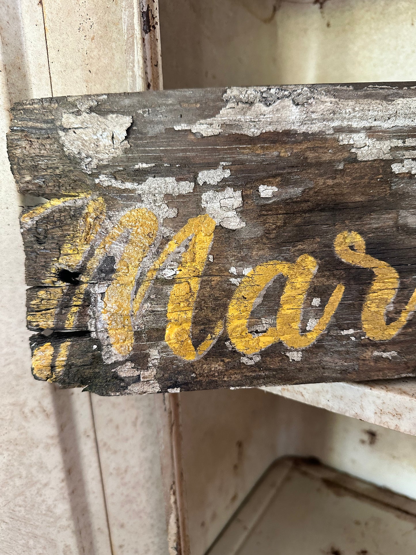 Handmade wood sign-Market