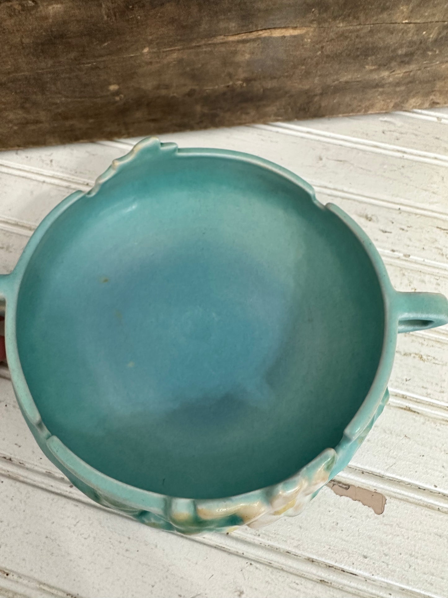 Roseville Art Pottery-white rose