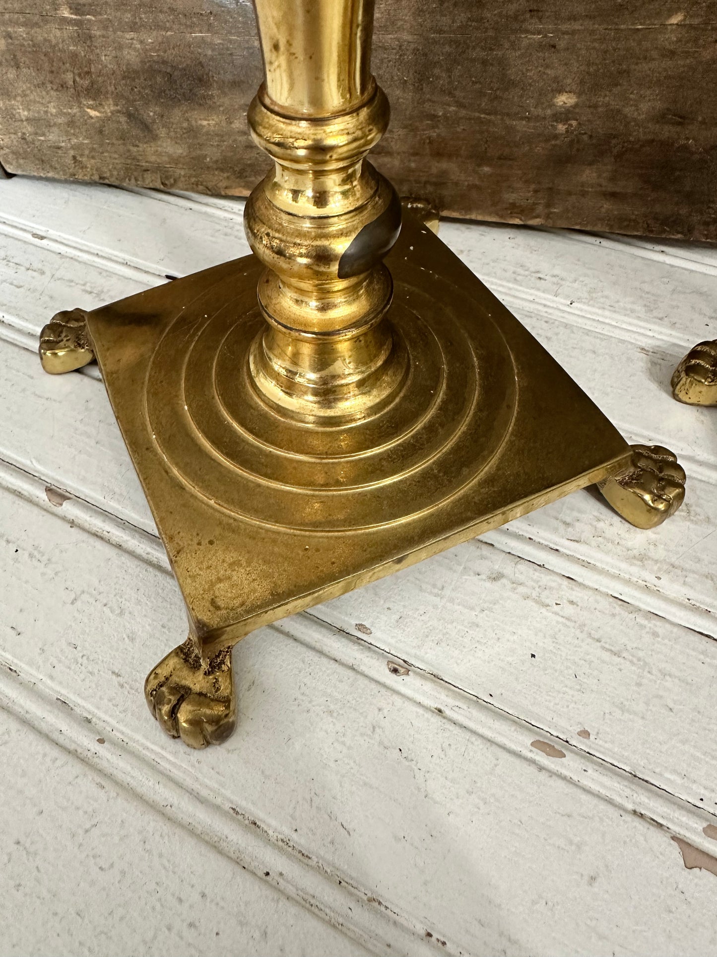 Brass candlesticks-Hollywood Regency