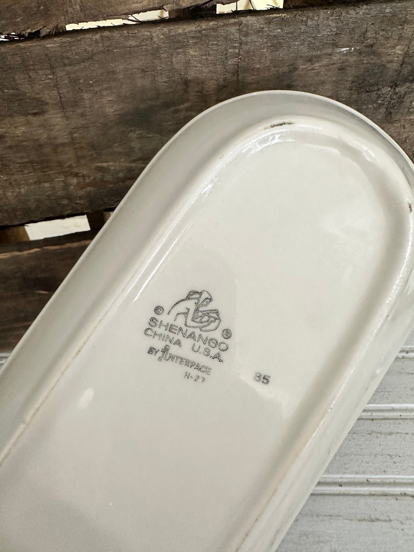 Shenango China restaurant ware oval serving dish set of 2