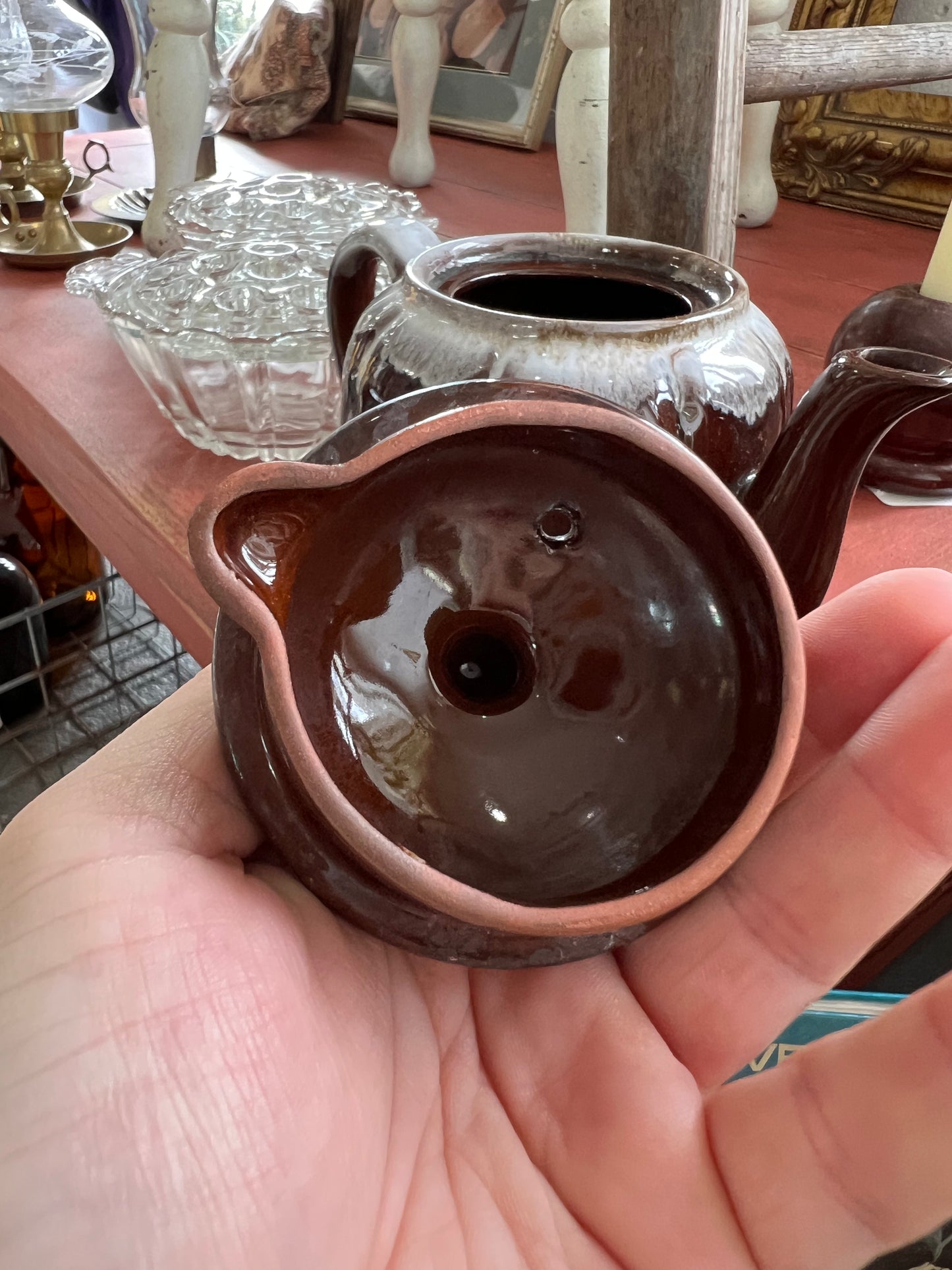 Brown Drip Glaze tea pot