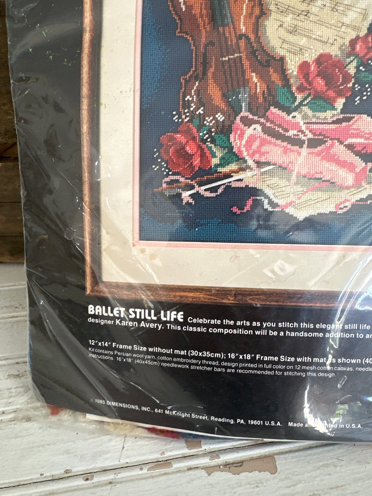 Ballet Still Life needlepoint kit