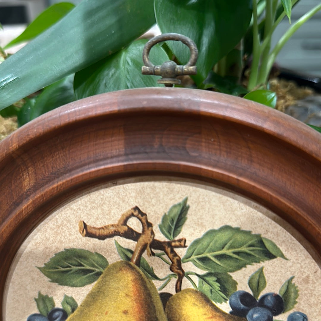 Round wall art with Pears