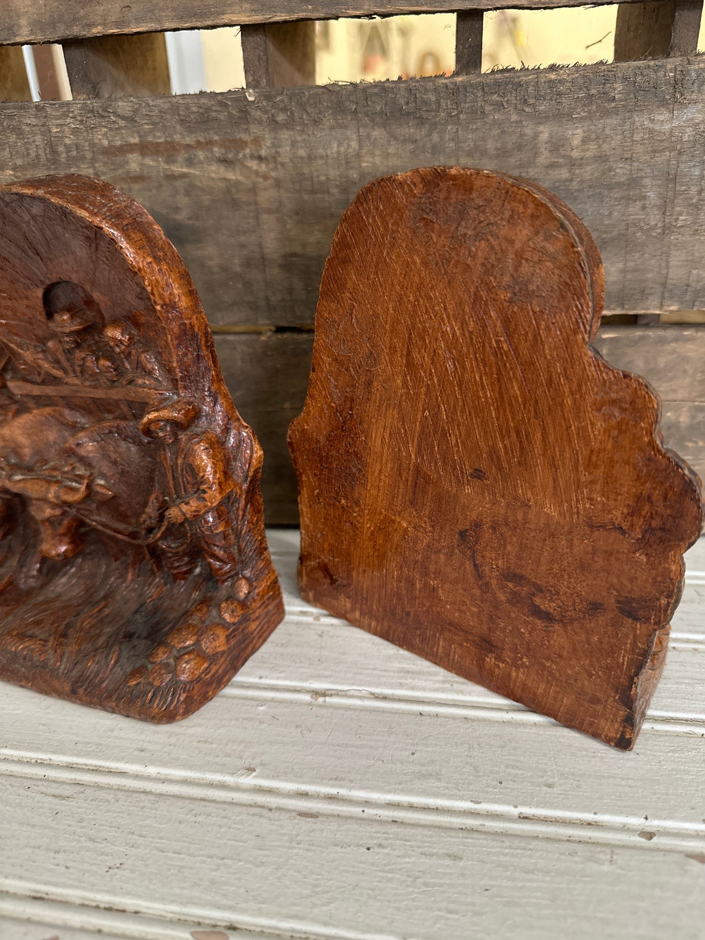 Reserved Mimi - brass sconce & western style bookends