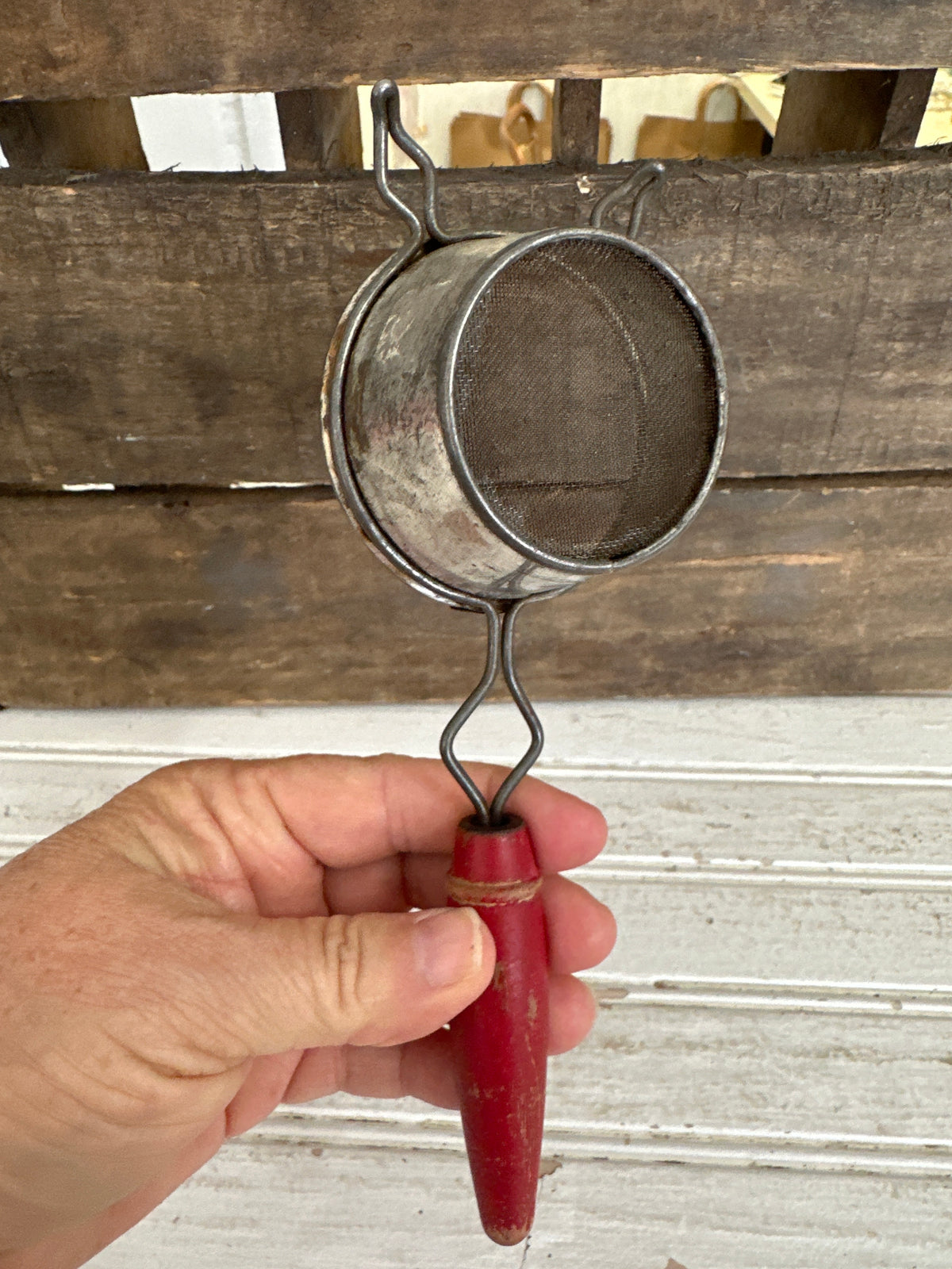 Tea Strainer - red handle