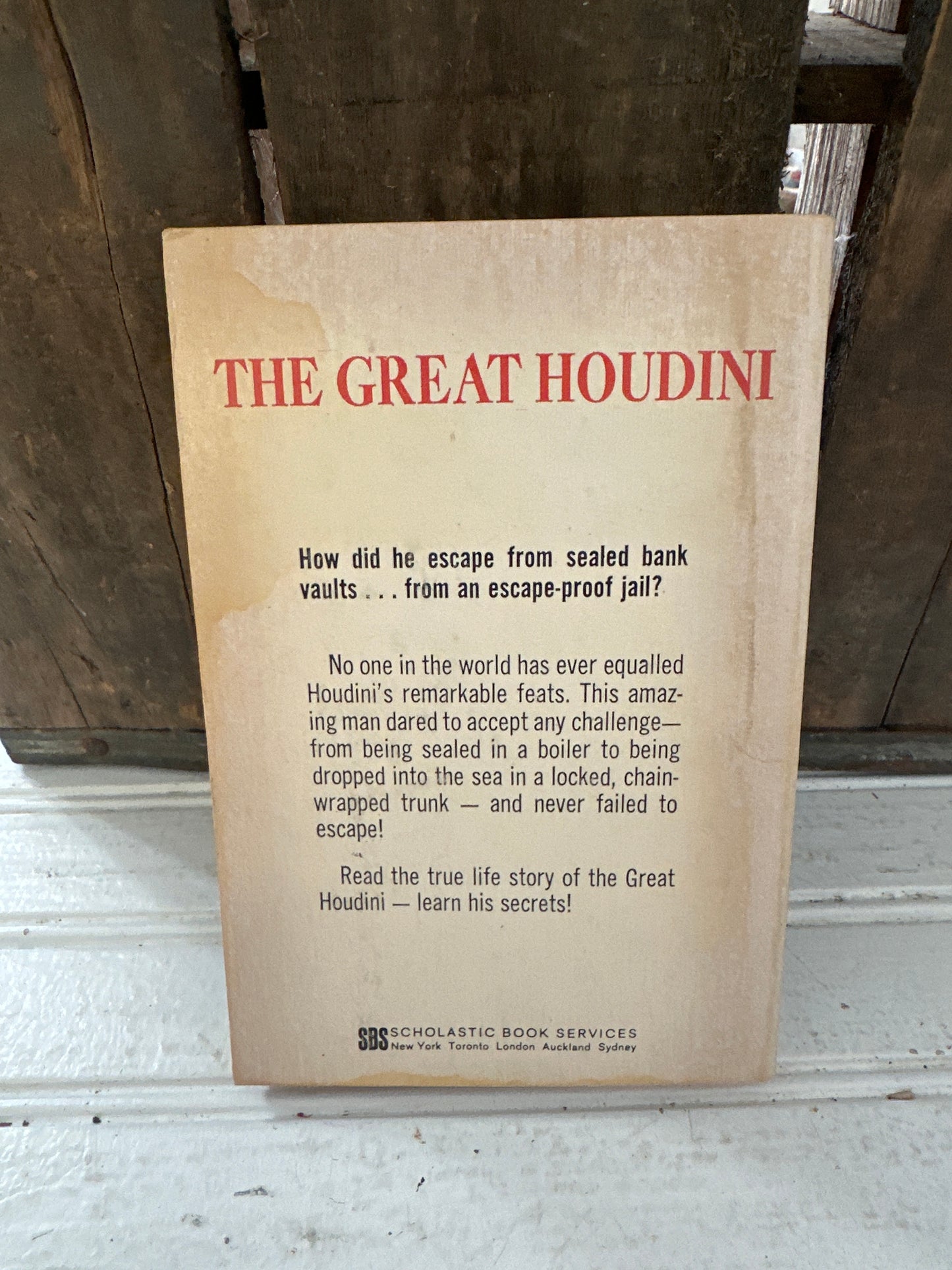 The Great Houdini-paperback