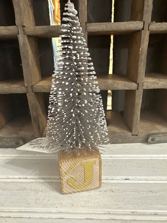 Wood block tree