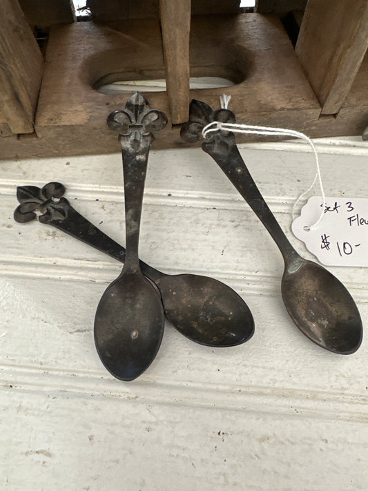 Fleur-de-lis spoons