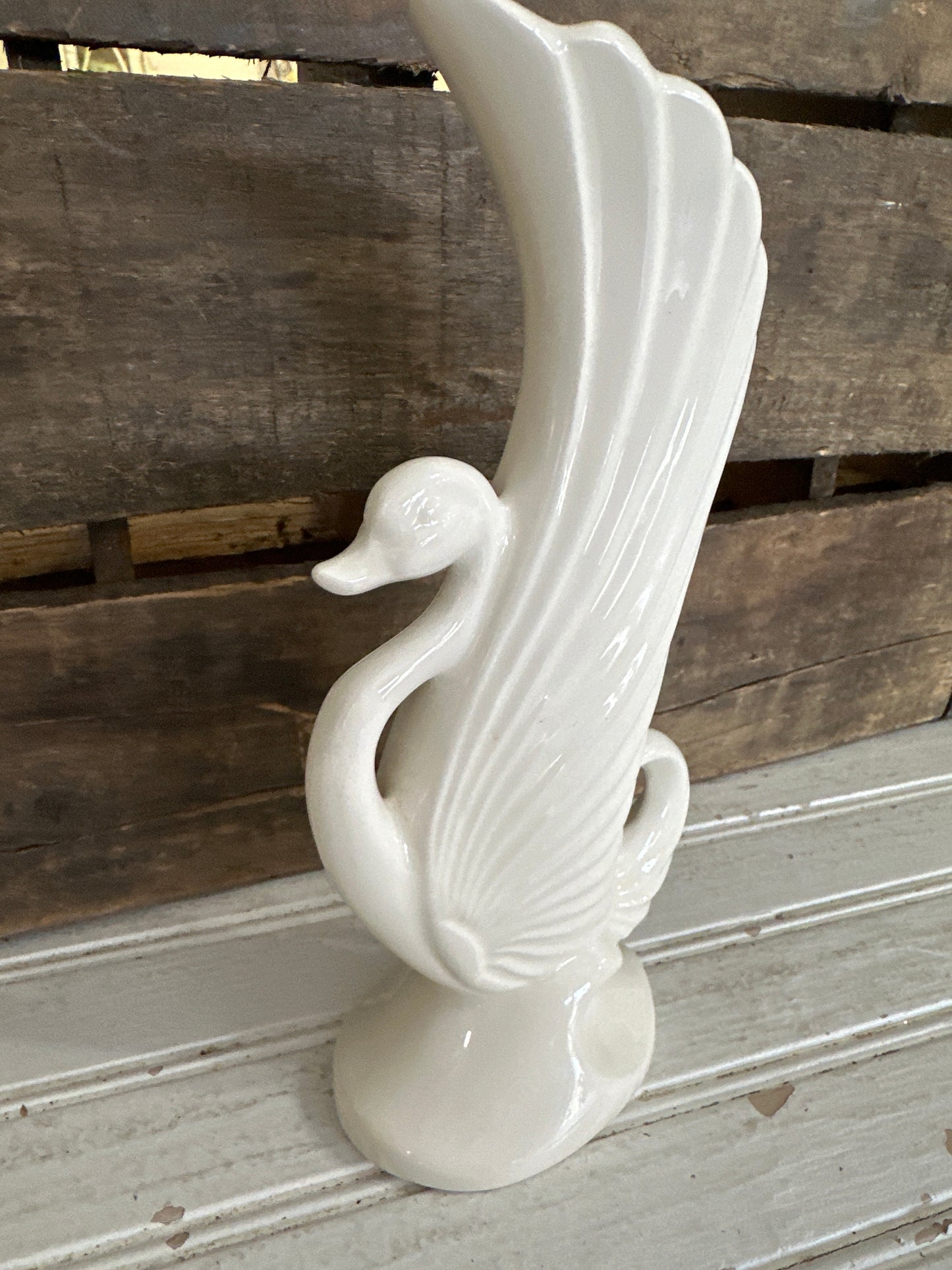 Art Deco Swan Vase