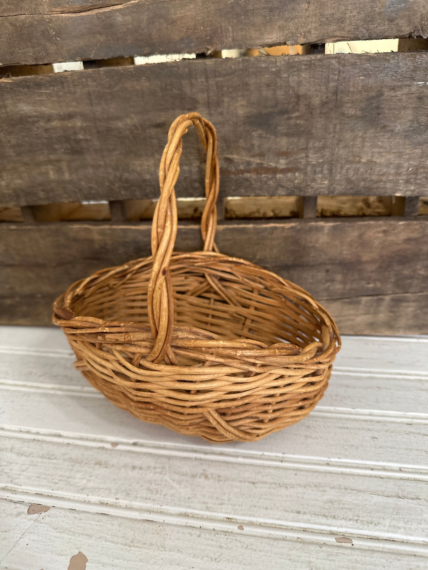 Wooden basket- small