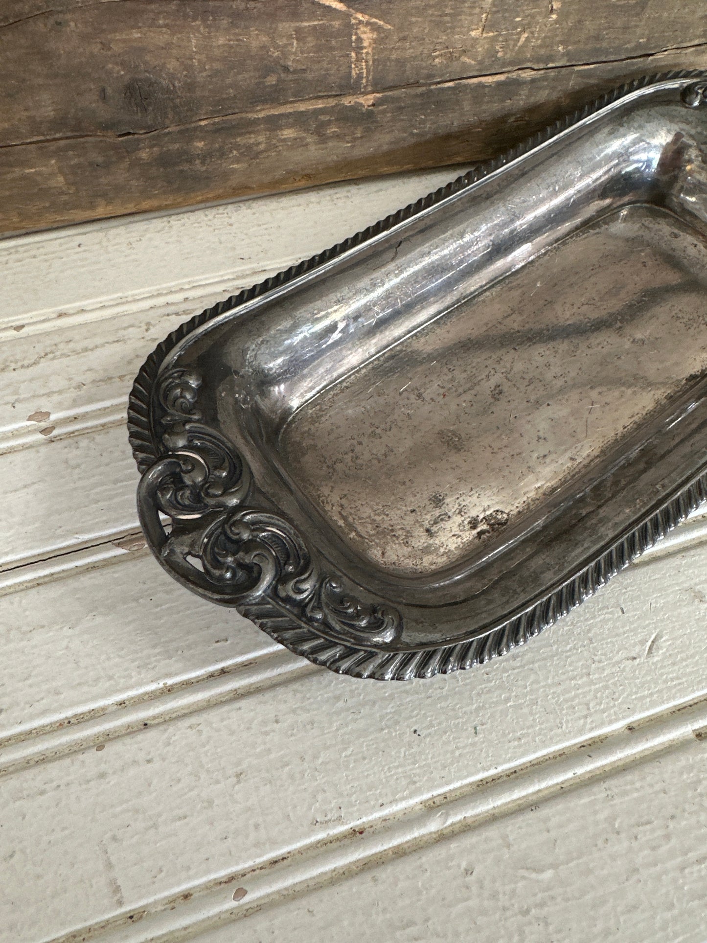 M B Co. 1480 silver plate serving dish
