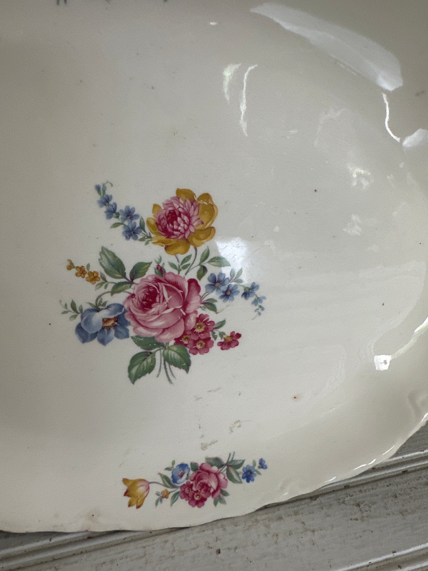 Platter- floral design- local pickup only