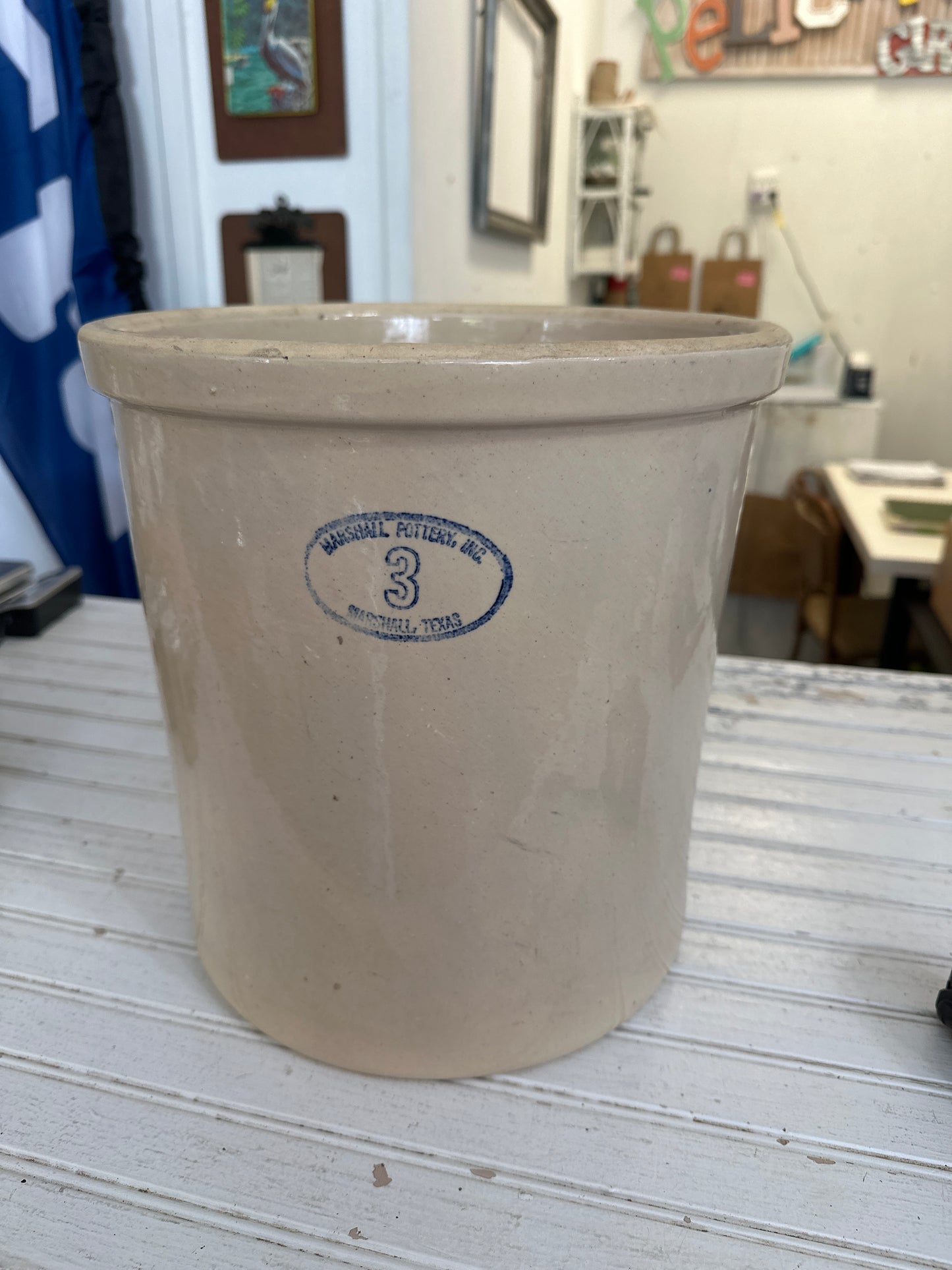 Marshall pottery 3 gal crock- local pickup only