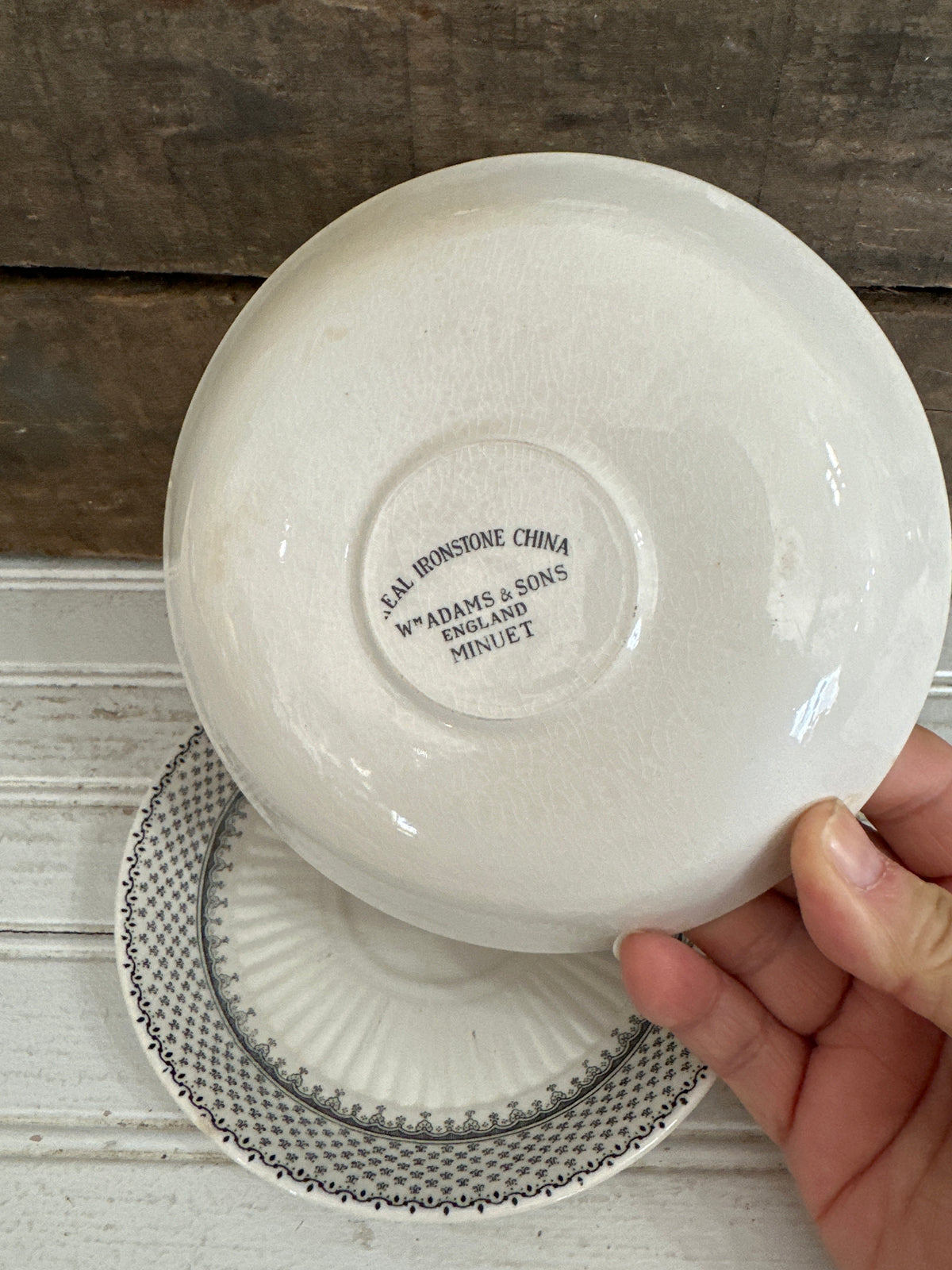 Ironstone- WM Adams & Son saucer