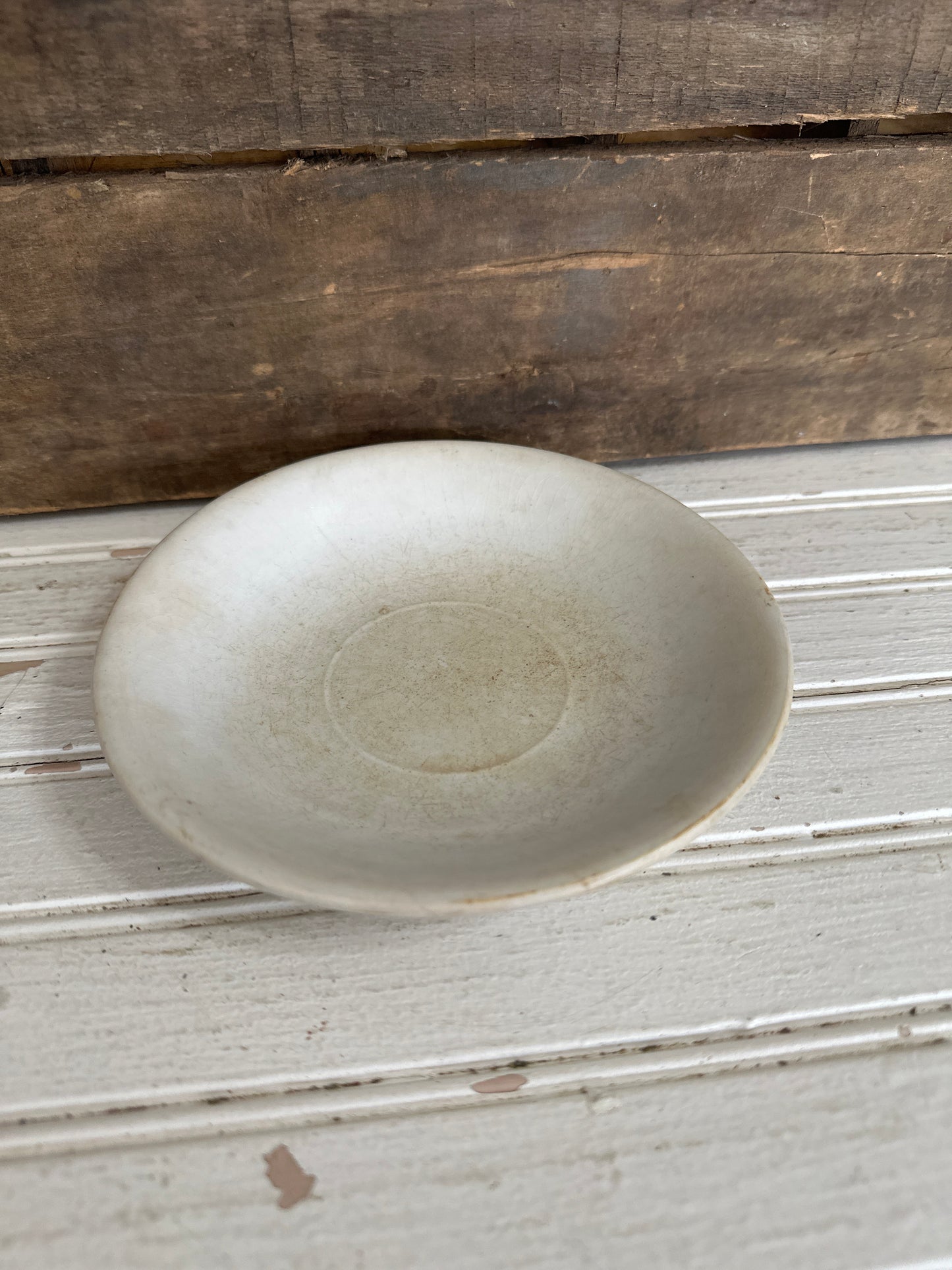 Ironstone saucer
