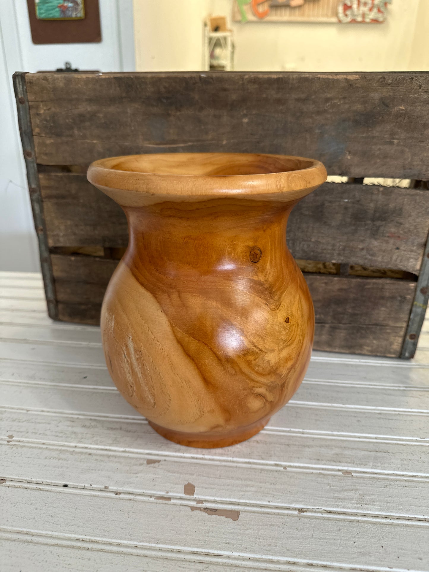 Wooden Vase