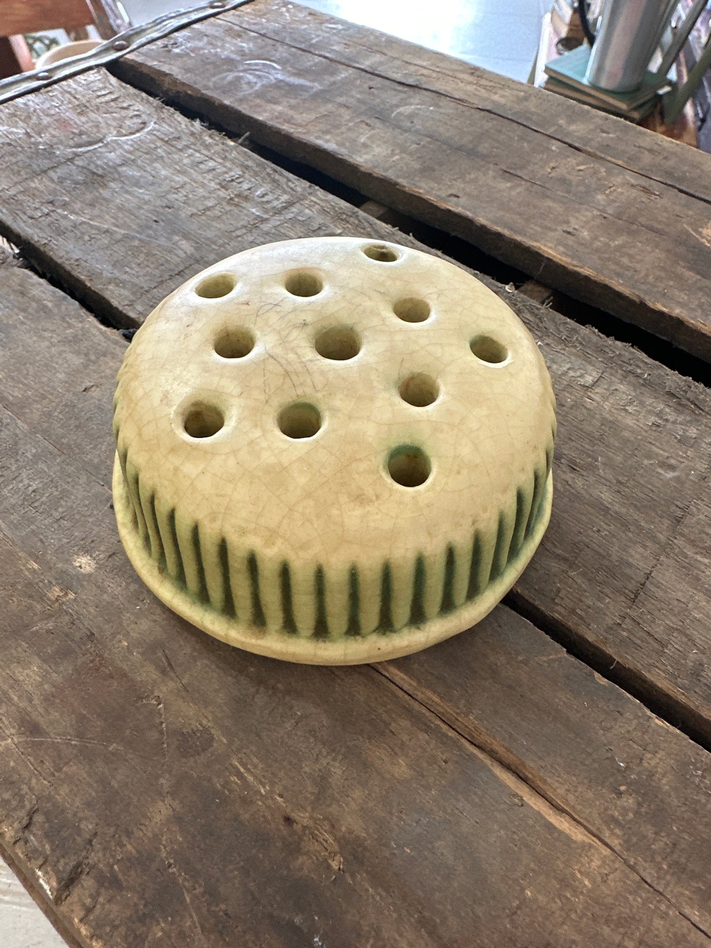Roseville Pottery Donatello flower frog