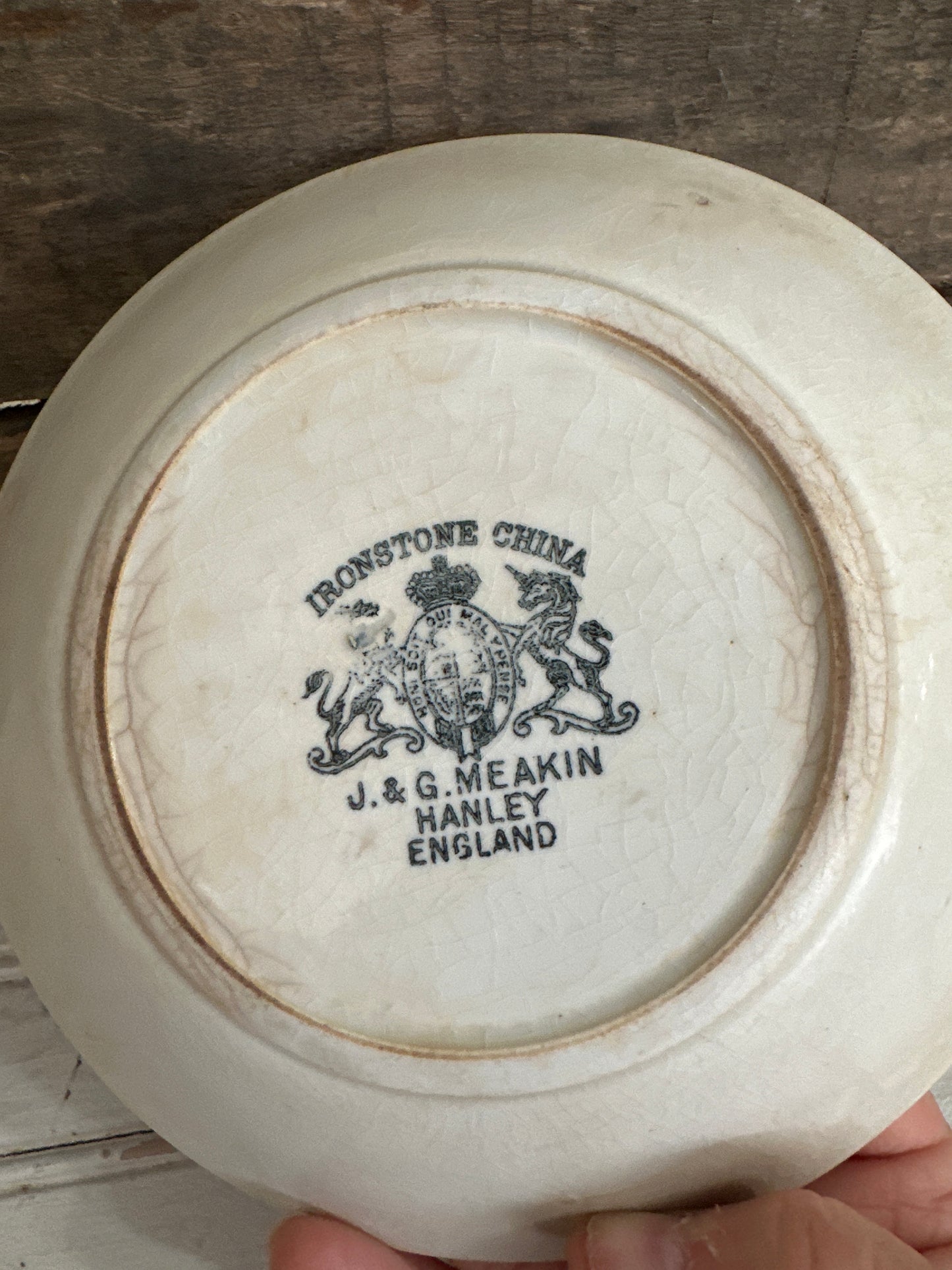 Ironstone saucer