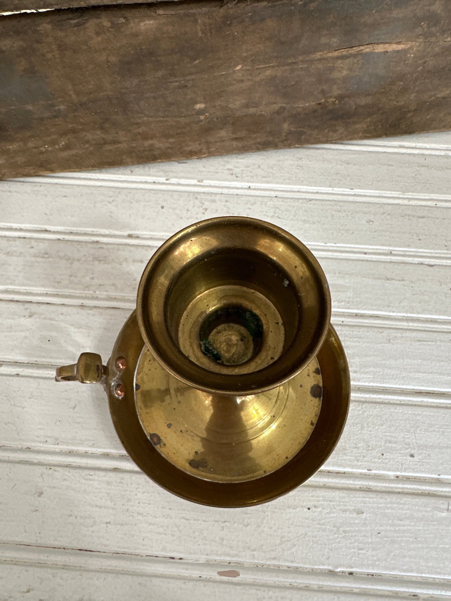 Brass candle holder