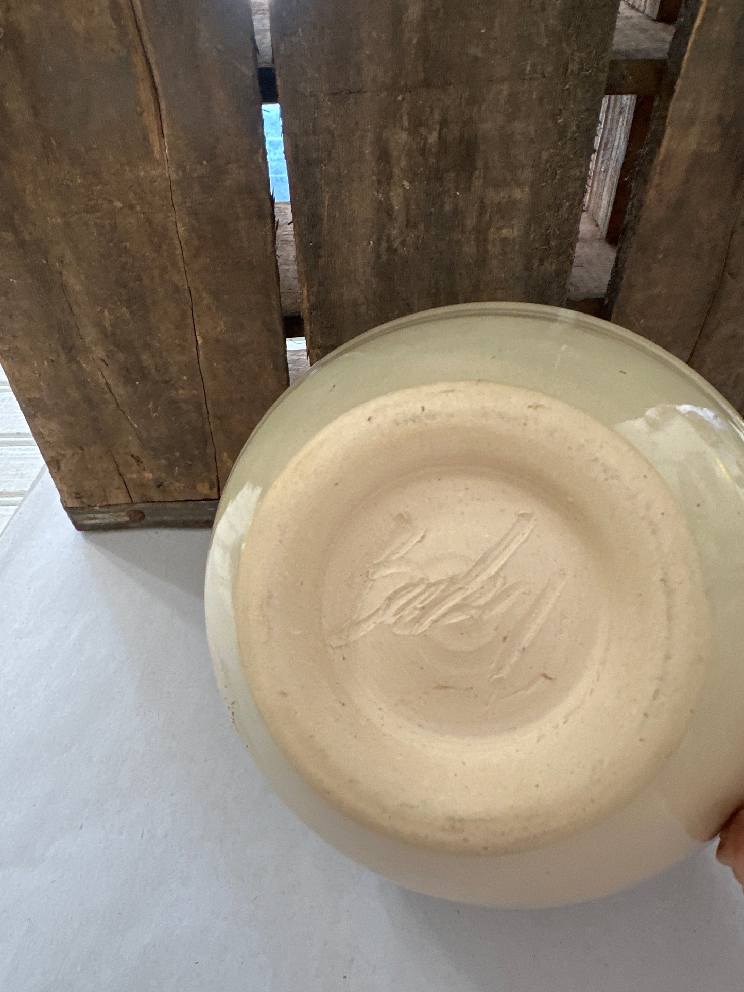 Handmade pottery bowl