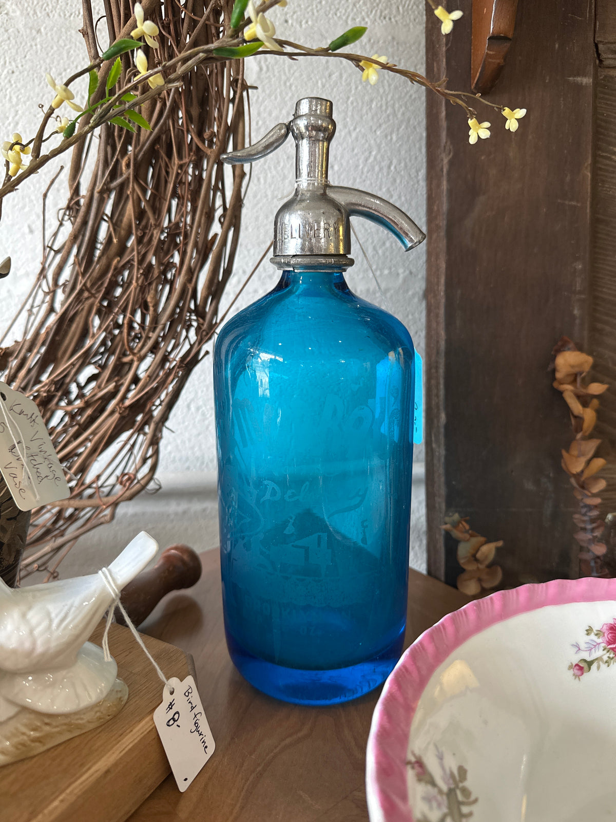Murray Seltzer bottle- blue - local pickup only