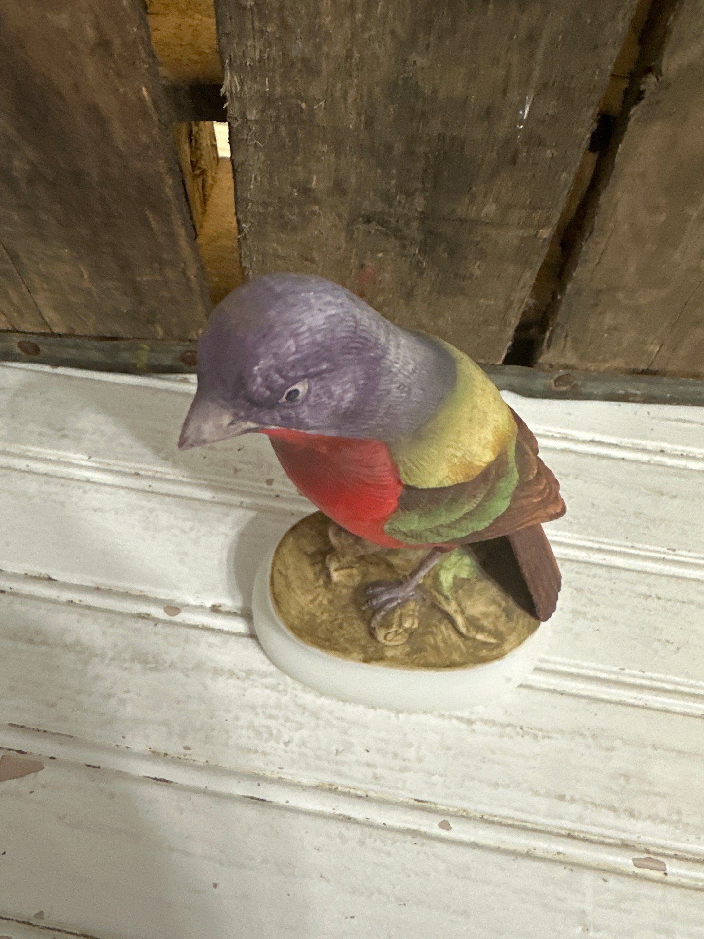 Lefton Painted Bunting figurine