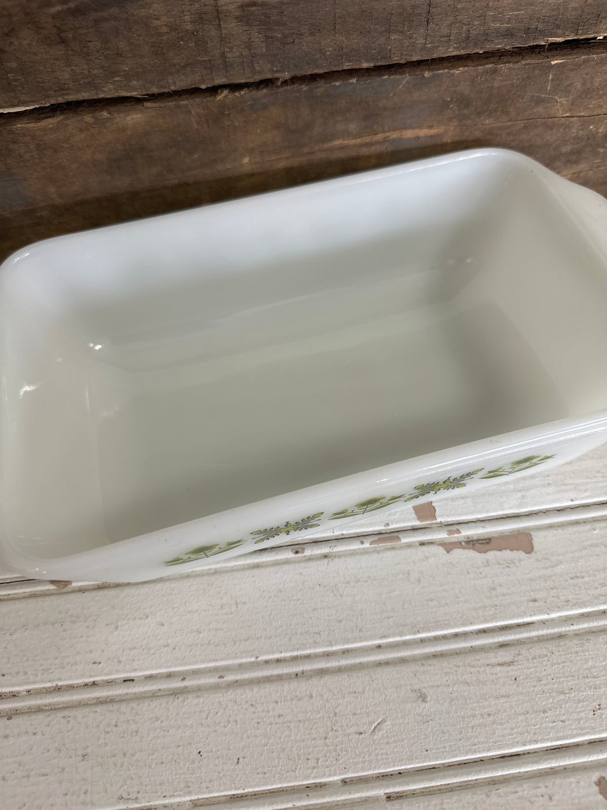 Anchor Hocking loaf pan- green meadow- local pickup only