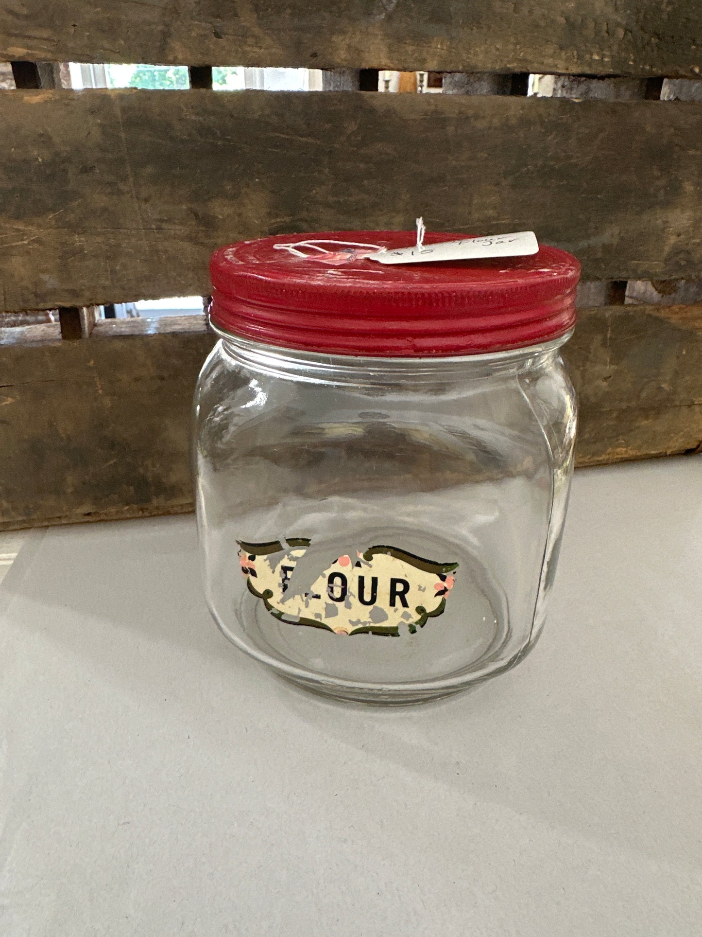 Vintage flour jar