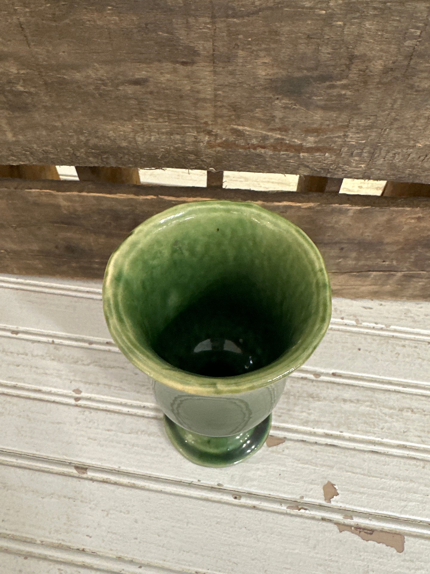 Green Pottery Vase