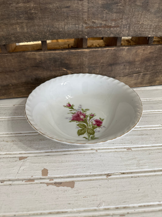 Dessert bowl- rose pattern