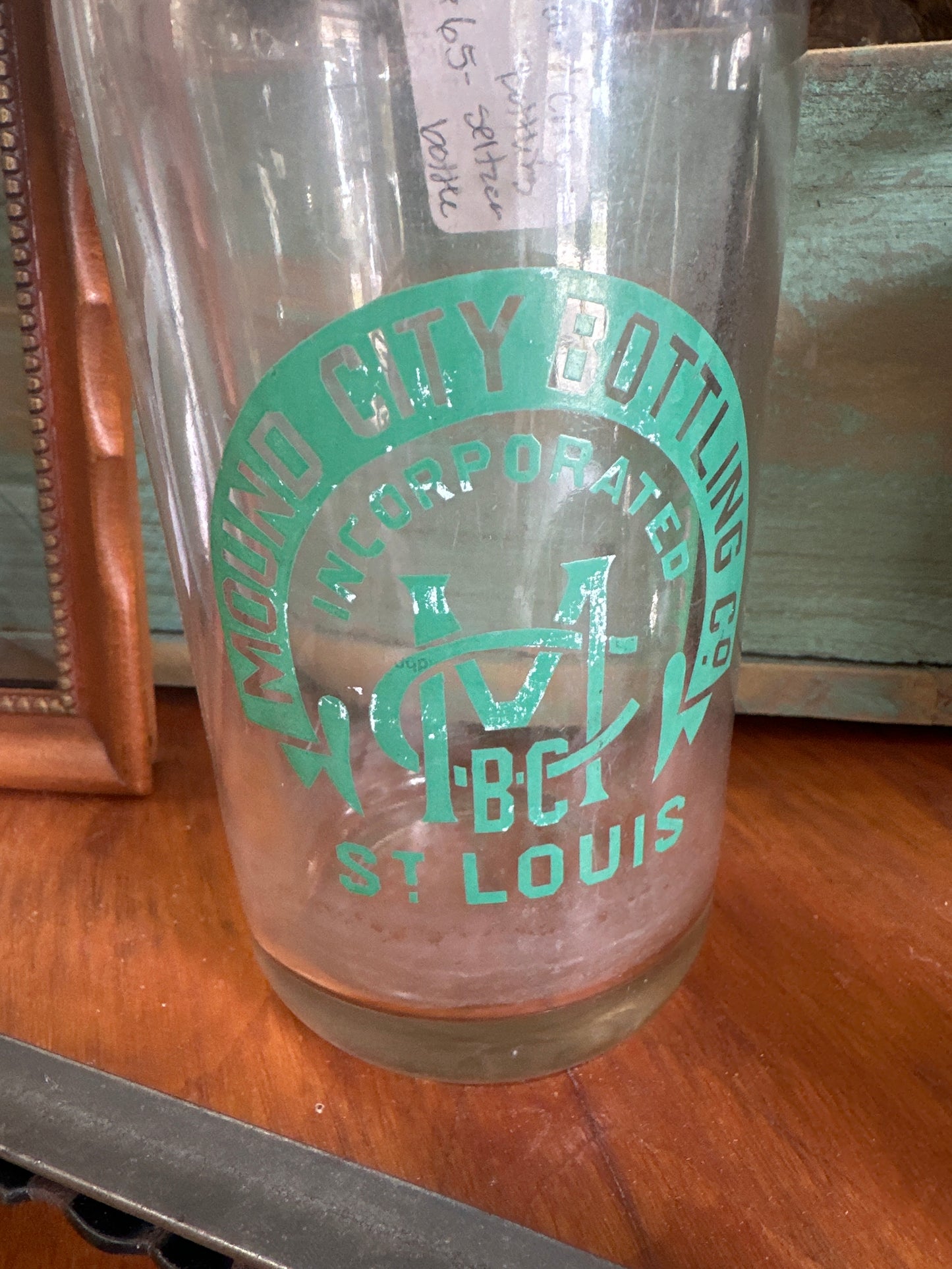 Mound City Bottling Seltzer bottle- local pick up only