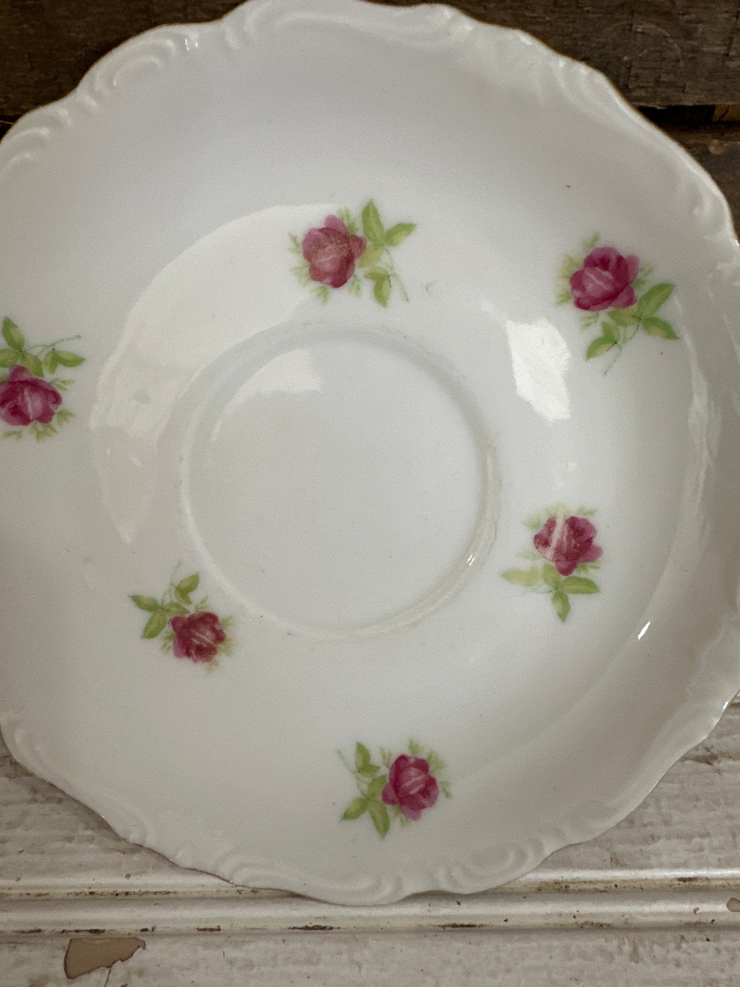 Saucer - rose design