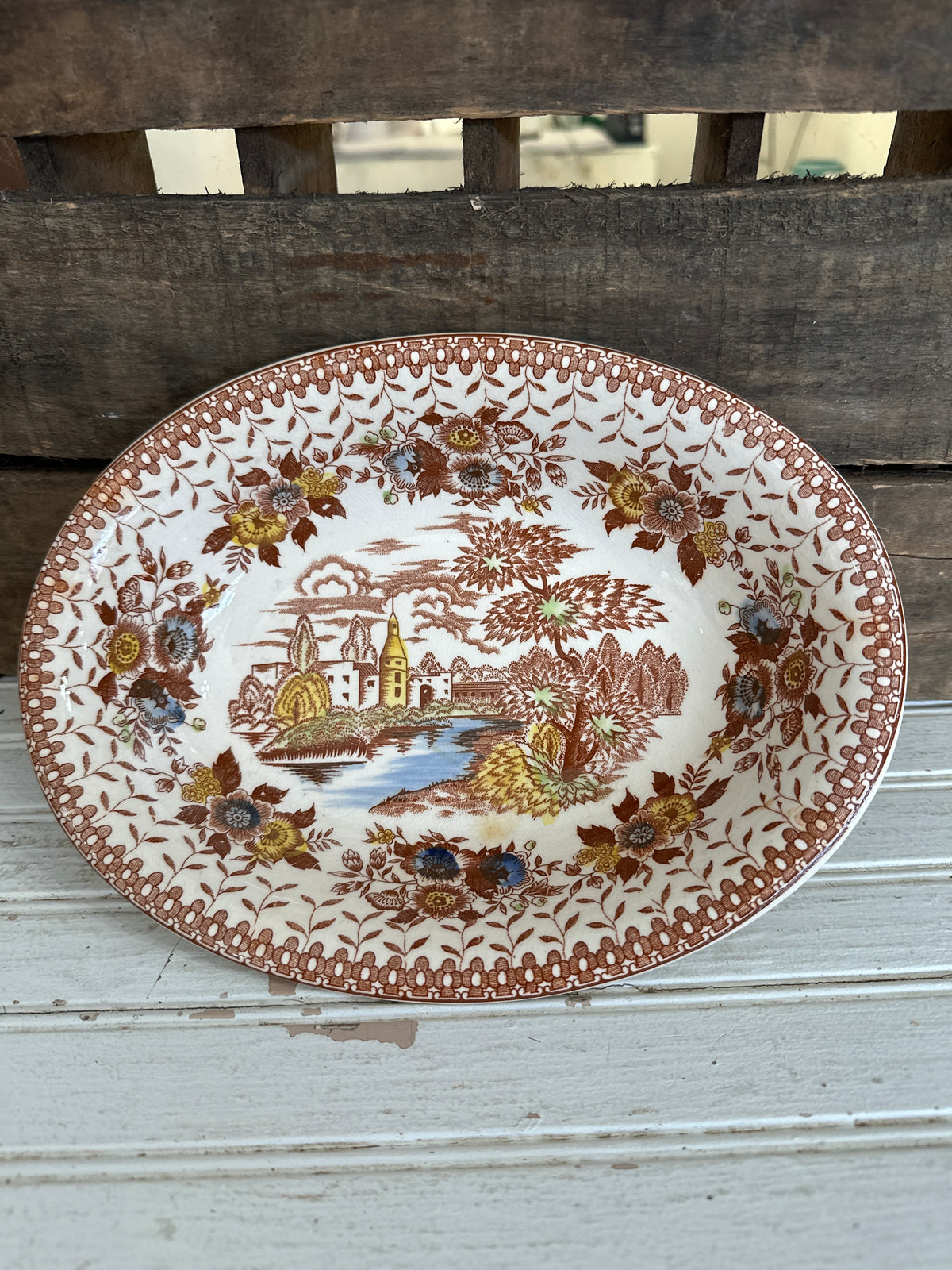 Fred Roberts Co. oval serving bowl