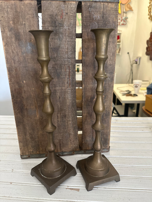 Brass candlesticks-set 2