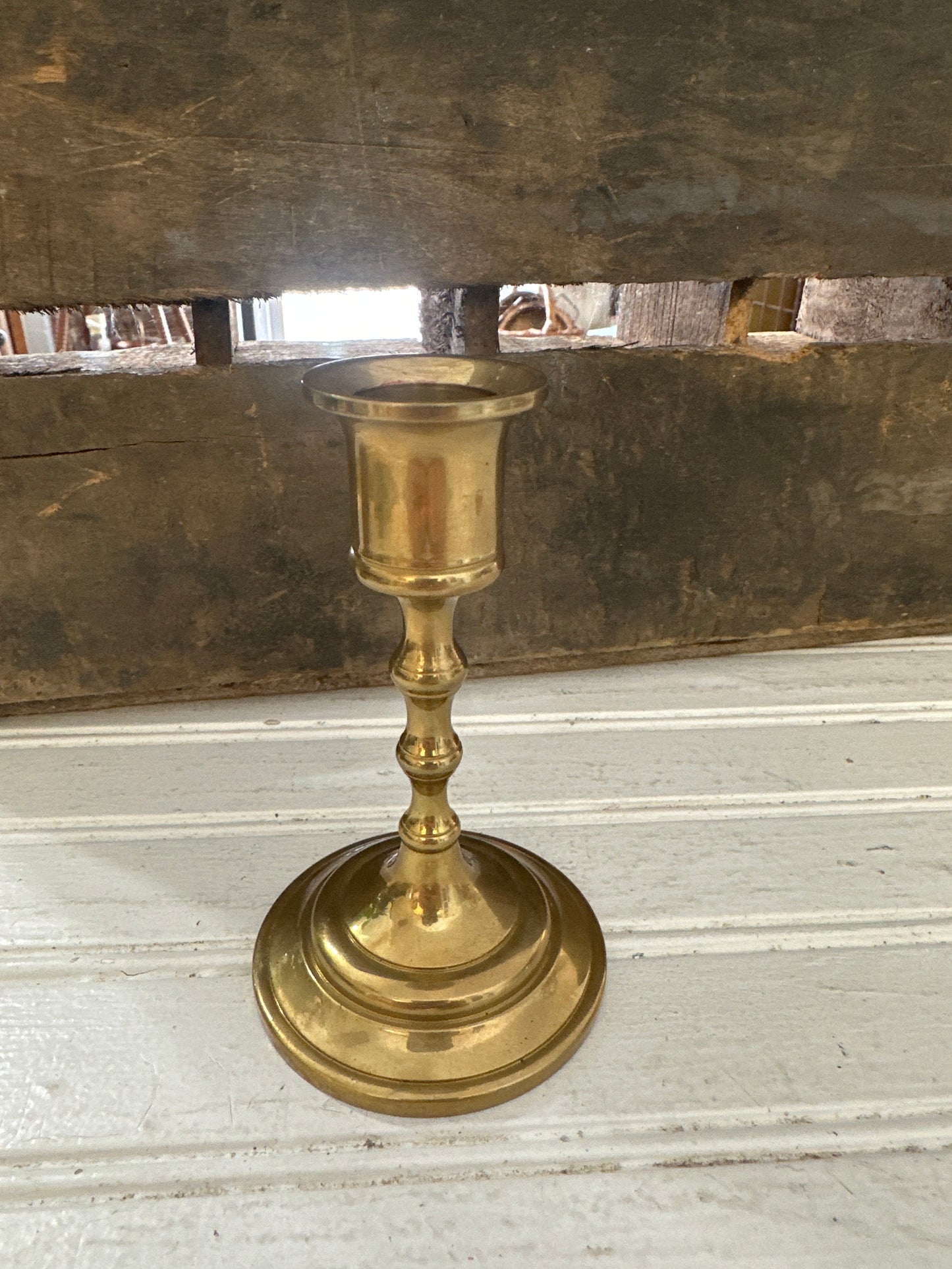 Brass candlestick