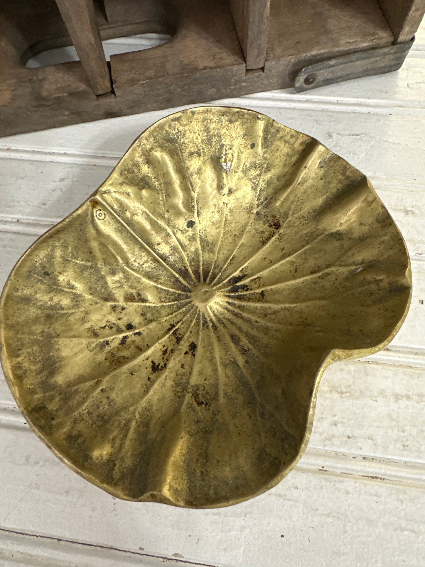 Solid brass lotus flower