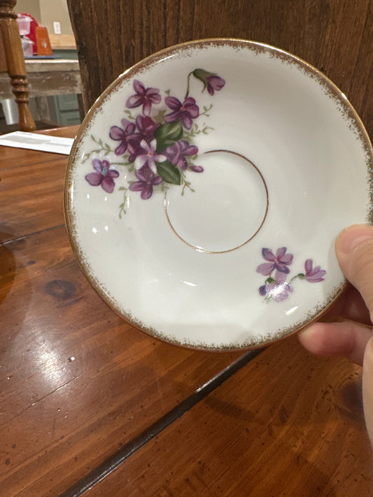 Royal Winchester Violet pattern saucer