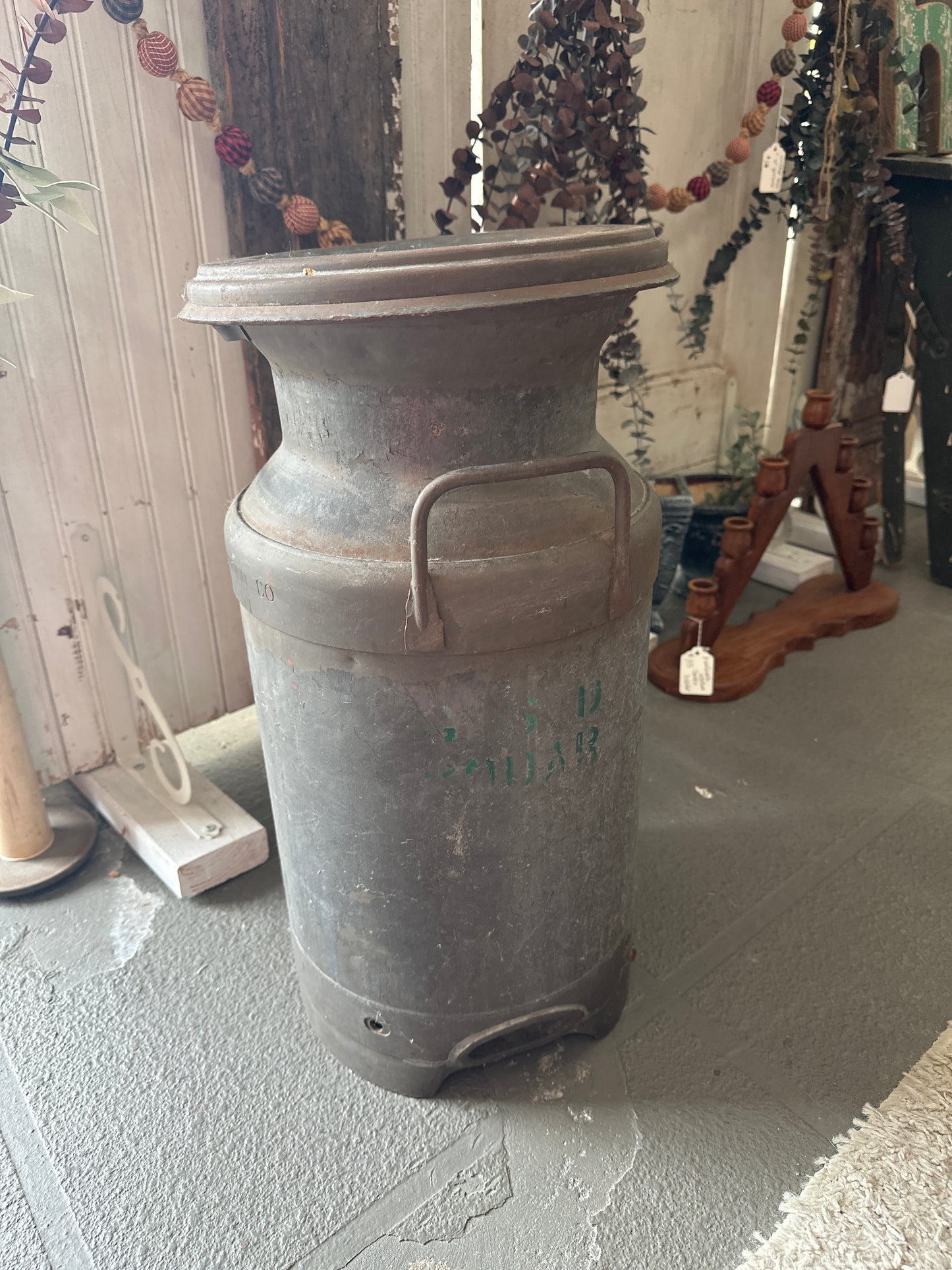 Military Milk can- John Wood Company- local pick up only