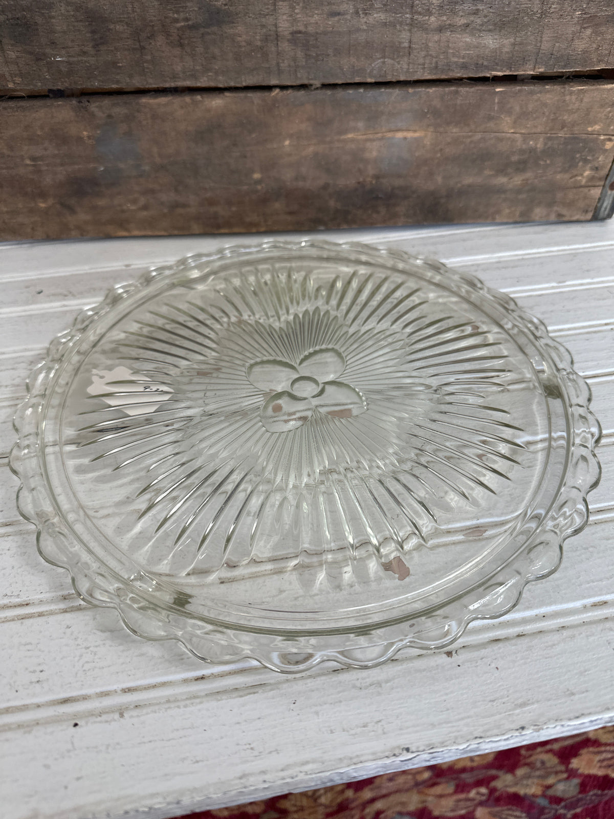 Indiana glass cake plate- local pick up only
