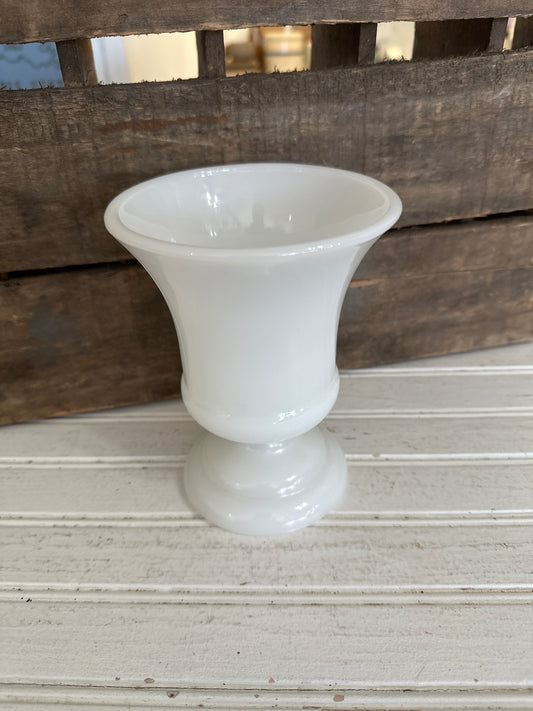 Napco milk glass vase